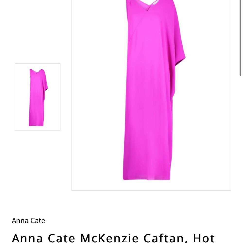 Anna Cate Mckenzie Caftan, Hot Pink View 2